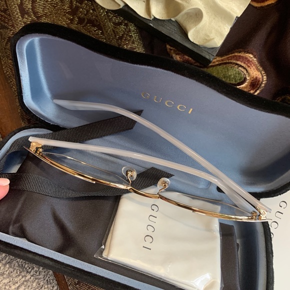 Authentic GUCCI 53 acetate/Metal optical glasses - Picture 9 of 13